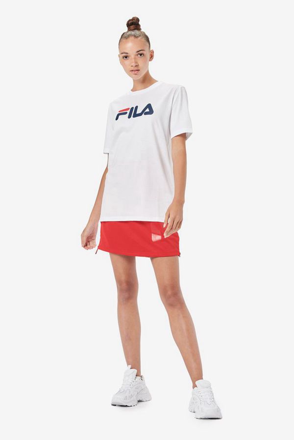 Camisetas Manga Corta Fila Mujer Blancas - Eagle - España 729631GKF